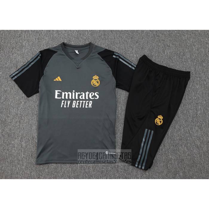 Chandal del Real Madrid Manga Corta 2023-2024 Verde - Pantalon Corto